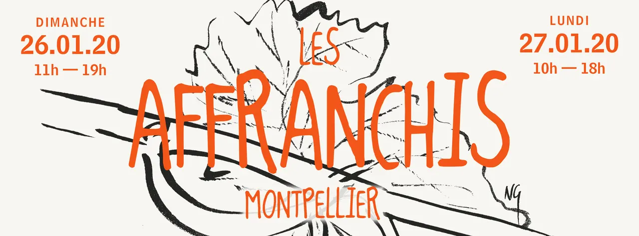 Bannière du salon Les Affranchis à Montpellier, les 26 et 27 janvier 2020
