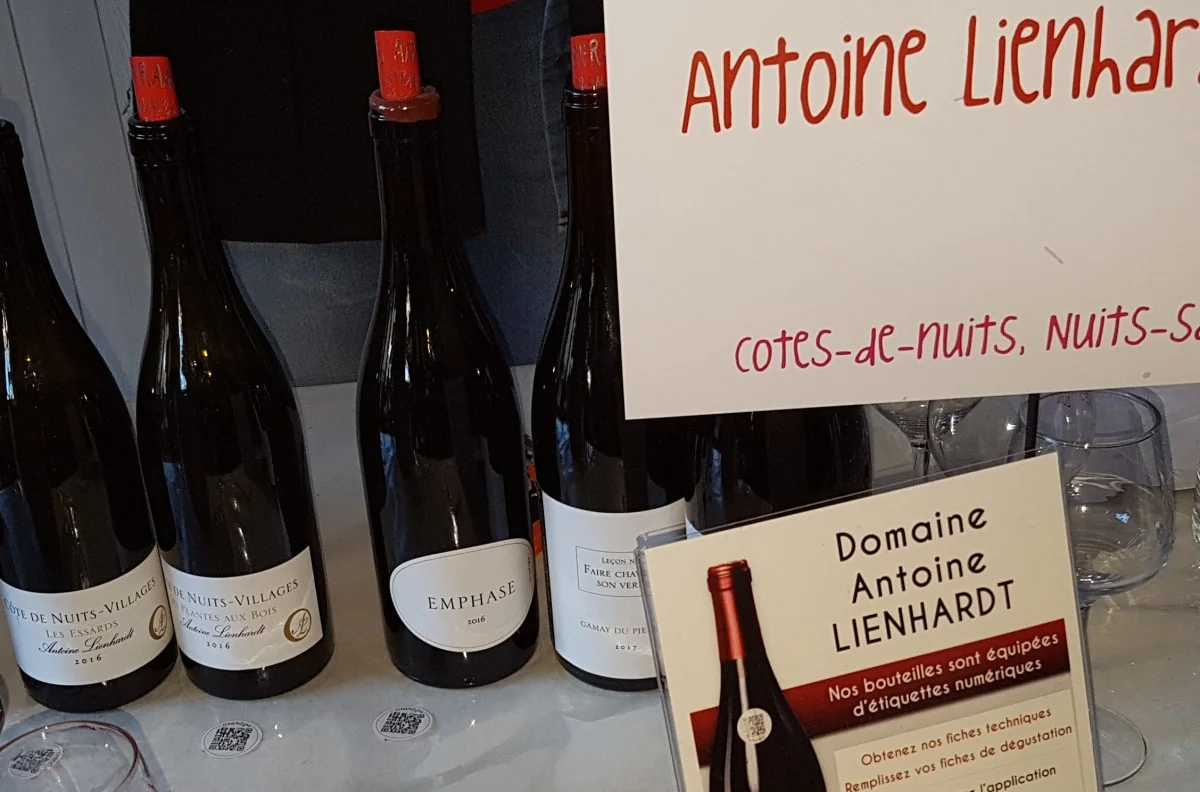 Bouteilles du Domaine Antoine Lienhardt aux Affranchis, millésimes 2016 et 2017