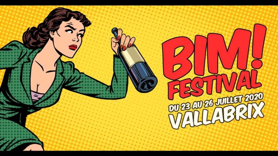 Affiche du BIM Festival à Vallabrix, du 23 au 26 juillet 2020