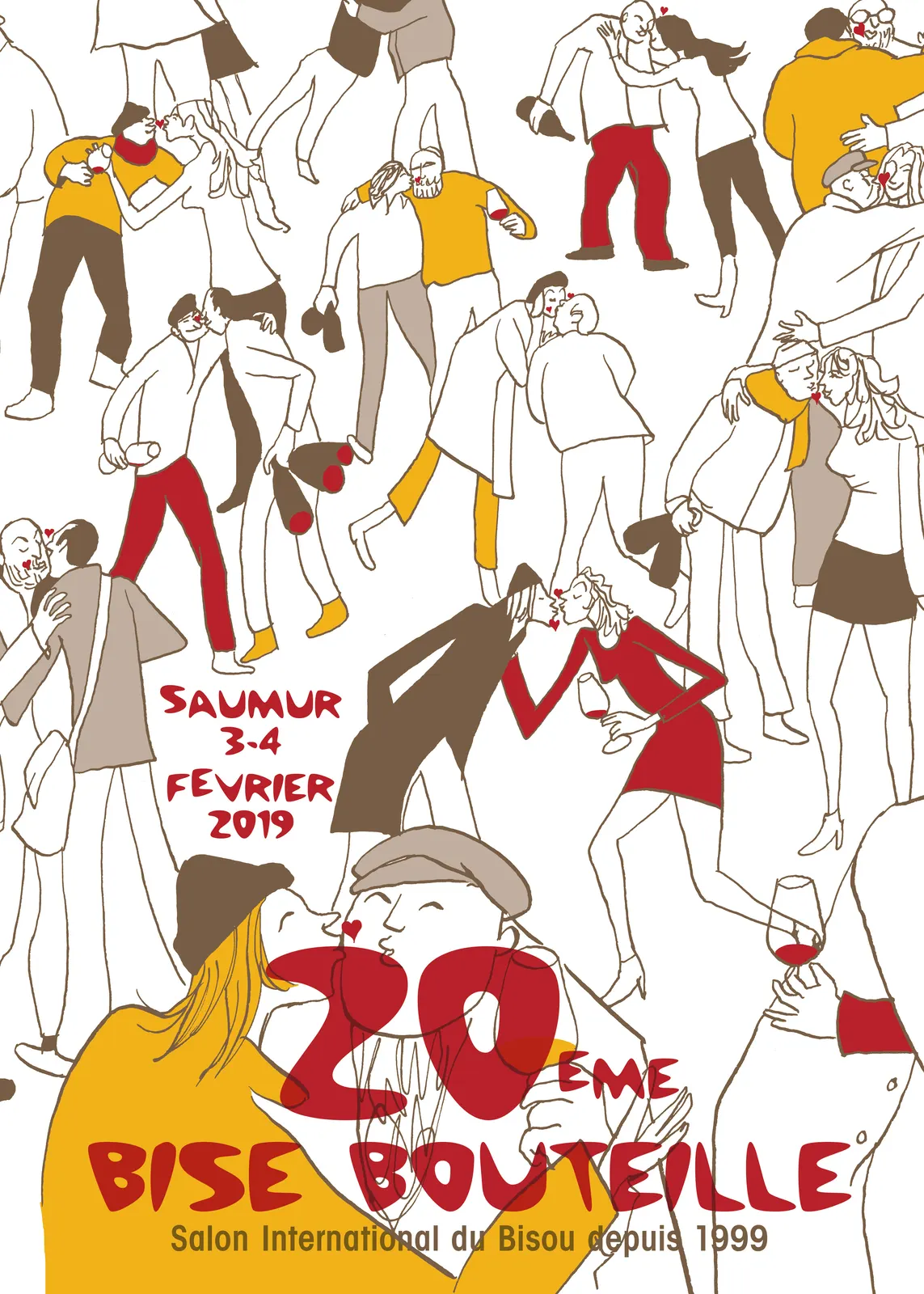Affiche de la 20e Dive Bouteille à Saumur, les 3 et 4 février 2019