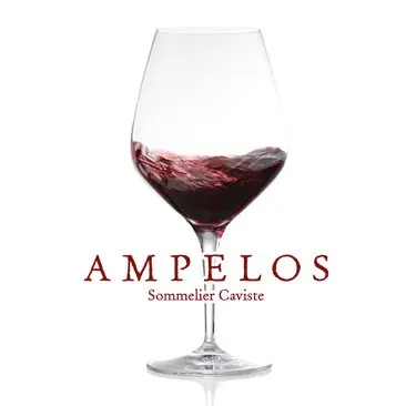 Logo de la cave Ampelos, sommelier caviste