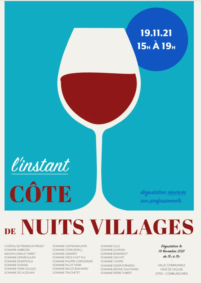 Affiche de L’Instant Côte de Nuits-Villages, le 19 novembre 2021