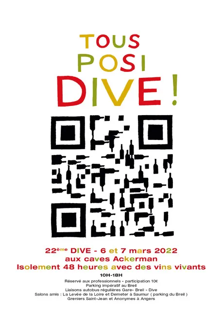 Affiche de la 22e Dive Bouteille, les 6 et 7 mars 2022 aux caves Ackerman